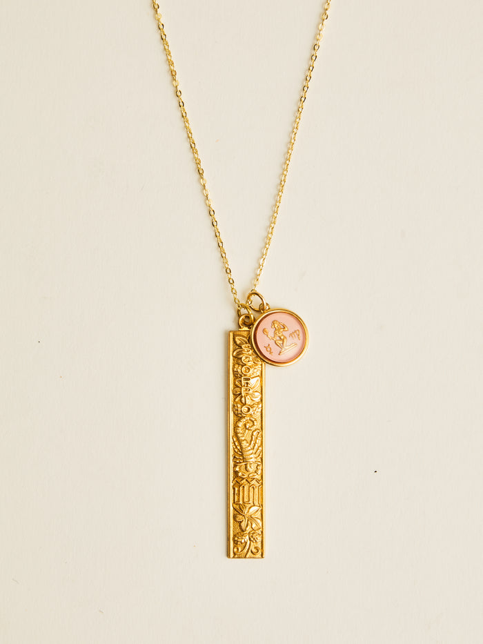 Minimalist Bar Zodiac Necklace