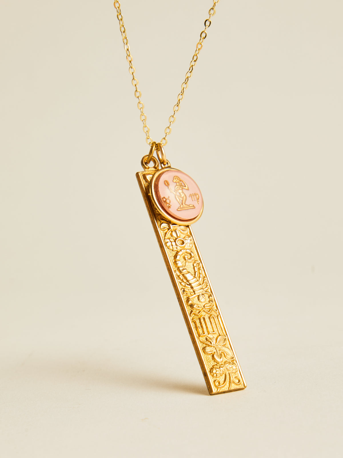Minimalist Bar Zodiac Necklace