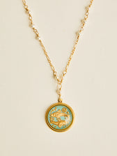 Téa Leoni Pisces Necklace Vintage German Glass | Zodiac Jules
