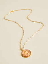 Vintage Glass Zodiac Necklace