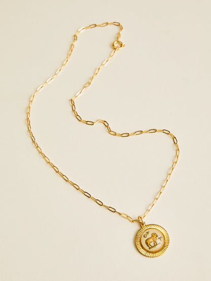 Small Framed Vintage Zodiac Necklace