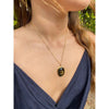 Vintage Black/Gold Zodiac Charm Necklace